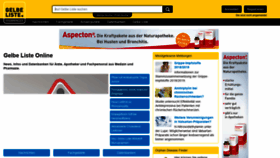What Gelbe-liste.de website looked like in 2019 (5 years ago)