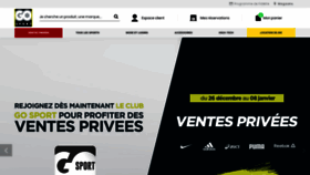What Go-sport.fr website looked like in 2019 (5 years ago)