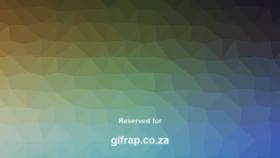 What Gifrap.co.za website looked like in 2019 (5 years ago)