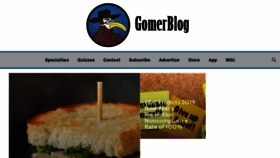 What Gomerblog.com website looked like in 2019 (5 years ago)
