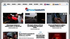 What Gazeta670.com.br website looked like in 2019 (7 years ago)