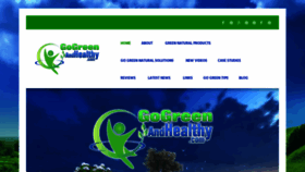 What Gogreenandhealthy.com website looked like in 2019 (5 years ago)