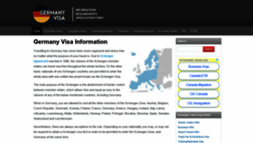 What Germany-visa.org website looked like in 2019 (5 years ago)