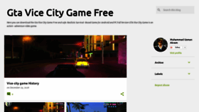 What Gtavicecitygamefree.blogspot.com website looked like in 2019 (5 years ago)