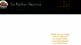 What Gonativeamerica.com website looked like in 2019 (6 years ago)