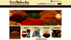 What Gourmetspiceshop.com website looked like in 2019 (5 years ago)