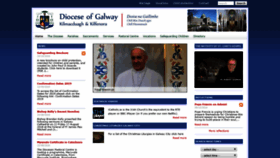 What Galwaydiocese.ie website looked like in 2019 (5 years ago)
