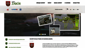 What Gminazabor.pl website looked like in 2019 (5 years ago)
