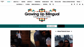 What Growingupbilingual.com website looked like in 2019 (5 years ago)