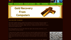 What Goldrecoverytechniques.com website looked like in 2019 (5 years ago)