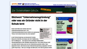 What Gruenderland.de website looked like in 2019 (5 years ago)