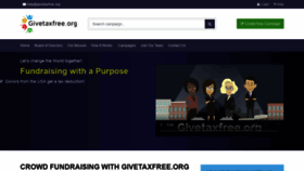 What Givetaxfree.org website looked like in 2019 (5 years ago)