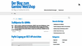 What Gambio-blog.de website looked like in 2019 (5 years ago)