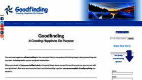 What Goodfinding.com website looked like in 2019 (5 years ago)
