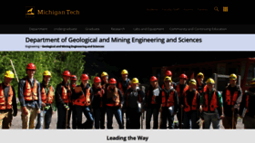 What Geo.mtu.edu website looked like in 2019 (5 years ago)
