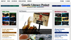 What Geneticliteracyproject.org website looked like in 2019 (5 years ago)