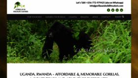 What Gorillasandwildlifesafaris.com website looked like in 2019 (5 years ago)