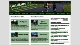 What Gobiking.ca website looked like in 2019 (5 years ago)