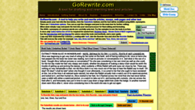 What Gorewrite.com website looked like in 2019 (5 years ago)