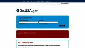 What Go.usa.gov website looked like in 2019 (5 years ago)