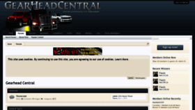 What Gearheadcentral.com website looked like in 2019 (5 years ago)