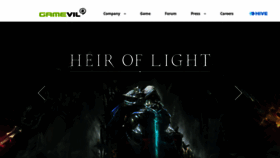 What Gamevil.com website looked like in 2019 (6 years ago)