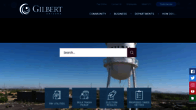 What Gilbertaz.gov website looked like in 2019 (5 years ago)