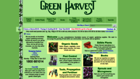What Greenharvest.com.au website looked like in 2019 (5 years ago)
