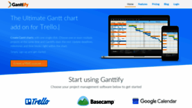 What Gantt-chart.com website looked like in 2019 (5 years ago)