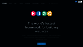 What Gohugo.io website looked like in 2019 (5 years ago)