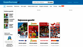 What Gazetkonosz.pl website looked like in 2019 (5 years ago)