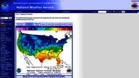 What Graphical.weather.gov website looked like in 2019 (5 years ago)