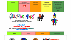 What Gallopingminds.com website looked like in 2019 (5 years ago)