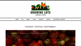 What Growinglotsurbanfarm.com website looked like in 2019 (5 years ago)