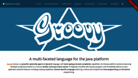 What Groovy-lang.org website looked like in 2019 (5 years ago)