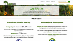 What Greennet.org.uk website looked like in 2019 (5 years ago)