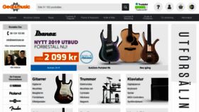 What Gear4music.se website looked like in 2019 (5 years ago)