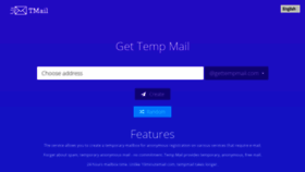 What Gettempmail.com website looked like in 2019 (5 years ago)