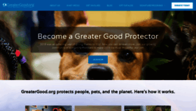 What Greatergood.org website looked like in 2019 (5 years ago)