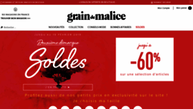 What Graindemalice.fr website looked like in 2019 (5 years ago)