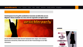 What Gesichterparty.de website looked like in 2019 (5 years ago)