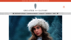 What Greaterthangatsby.com website looked like in 2019 (5 years ago)
