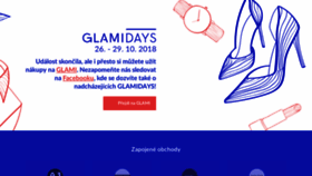 What Glamidays.cz website looked like in 2019 (5 years ago)