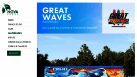 What Greatwaveswaterpark.com website looked like in 2019 (5 years ago)