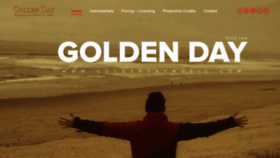 What Goldendaymusic.com website looked like in 2019 (5 years ago)
