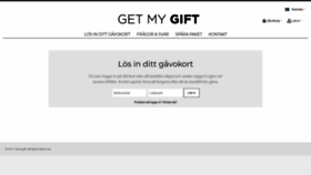 What Getmygift.se website looked like in 2019 (5 years ago)