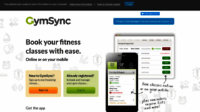 What Gymsync.co.uk website looked like in 2019 (5 years ago)