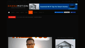 What Ghanamotion.com website looked like in 2019 (5 years ago)