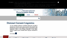 What Garzantilinguistica.it website looked like in 2019 (5 years ago)