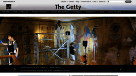 What Getty.edu website looked like in 2019 (5 years ago)